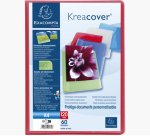 Protege-documents personnalisable exacompta     polypropylene semi-rigide     24x32cm 120 vues coloris