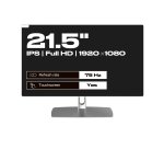 JAPANNEXT JN-IPS2152FHDR-C65W-FLD-T écran plat de PC 54,6 cm (21.5") 1920 x 1080 pixels Full HD LED Écran tactile Gris