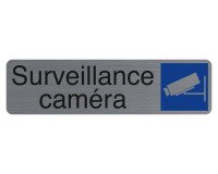 Plaque de signalisation 'Surveillance caméra'