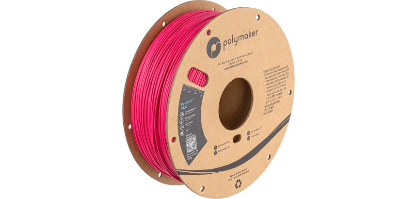 Polymaker PA02054 3D Printing Material Polylactic Acid (PLA) Magenta 1 kg