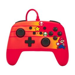 PowerA 1526539-01 mando y volante Negro, Azul, Naranja, Rojo USB Gamepad Nintendo Switch