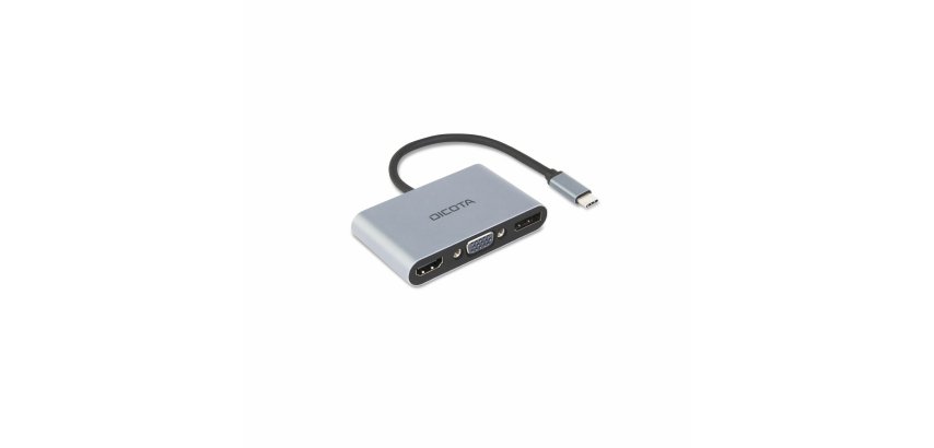 DICOTA D32064 station d'accueil Tablette/Smartphone/ordinateur portable Argent