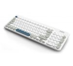 Urban Factory OWC25UF clavier Universel RF sans fil AZERTY Français Blanc, Gris, Bleu foncé