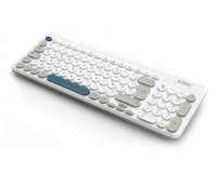 Urban Factory OWC25UF clavier Universel RF sans fil AZERTY Français Blanc, Gris, Bleu foncé