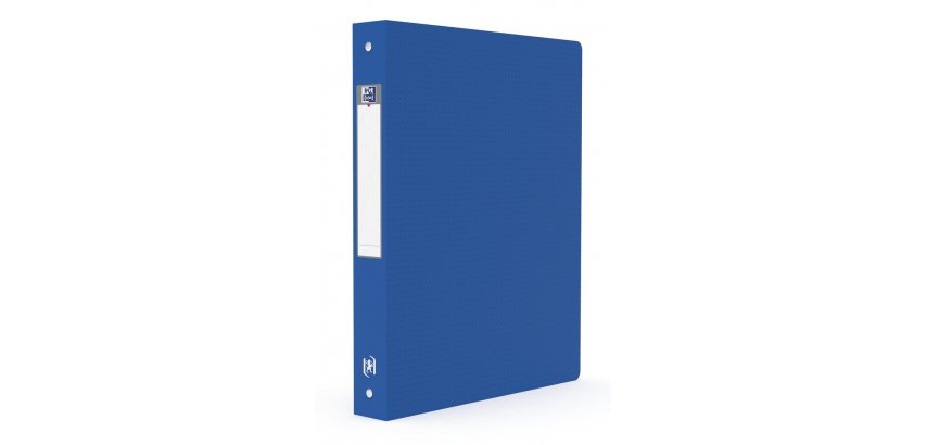 Classeur Oxford Memphis A4 dos 40mm 4 anneaux ronds couverture polypro