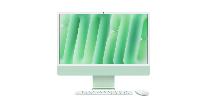 Apple iMac Apple M M4 59,7 cm (23.5") 4480 x 2520 Pixeles PC todo en uno 16 GB 256 GB SSD macOS Sequoia Wi-Fi 6E (802.11ax) Verde