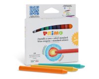 Pastelli a cera - Ø 9 mm x 85 mm - Primo - conf. 12 pezzi