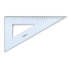 ARDA 28730MAN Triangolo a 60° Plastica Blu, Trasparente 1 pz