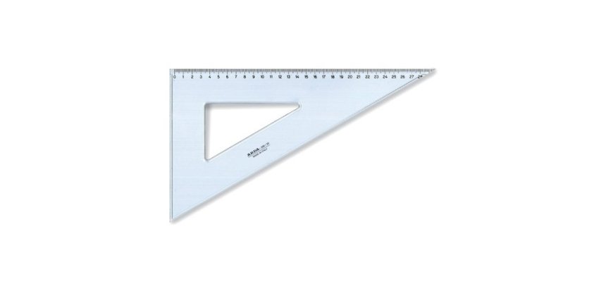 ARDA 28730MAN Triangolo a 60° Plastica Blu, Trasparente 1 pz