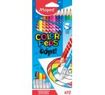 Crayons de couleur COLOR'PEPS, effaçable, étui de 12