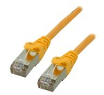 MCL 2m Cat6a S/FTP câble de réseau Jaune S/FTP (S-STP)