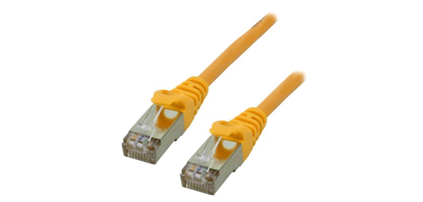MCL IC5K99BZZZ6ASH03J câble de réseau Jaune 0,3 m Cat6a S/FTP (S-STP) Rond
