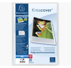 Protège-documents en polypropylène semi rigide Kreacover® Chromaline 40 vues - A4
