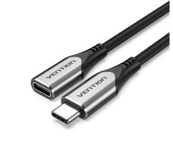 Vention Cable Alargador USB 3.1 Tipo-C TABHF/ USB Tipo-C Macho - USB Tipo-C Hembra/ 1m/ Gris