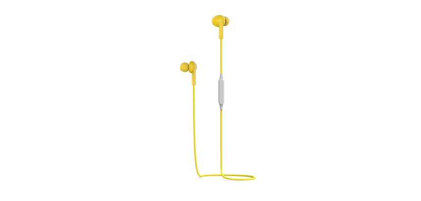 Pantone PT-WE001Y headphones/headset Wireless In-ear Calls/Music Bluetooth Yellow