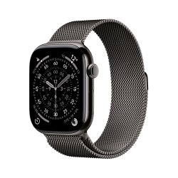 Apple Watch Series 11 OLED 46 mm Numérique 416 x 496 pixels Écran tactile 5G Titane Wifi GPS (satellite)