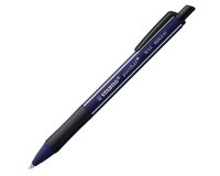 Stylo-bille stabilo pointball wild flowers 3200m d'ecriture trait 0,5mm retractable grip  antiderapant bleu chardon
