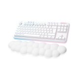 Logitech G G715 teclado Juego RF Wireless + Bluetooth QWERTY Internacional de EE.UU. Blanco