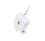 Urban Factory CYCLEE Portátil, Smartphone, Tableta Blanco Corriente alterna Interior