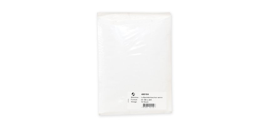 Pochette gpv kraft bulles air économique 180x265mm d coloris blanc 75g sachet 10 unités