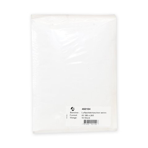 Pochette gpv kraft bulles air économique 180x265mm d coloris blanc 75g sachet 10 unités