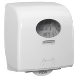Distributeur Slimroll Blanc en plastique, pour essuie-mains rouleaux L32,4xH29,7xL19,2cm