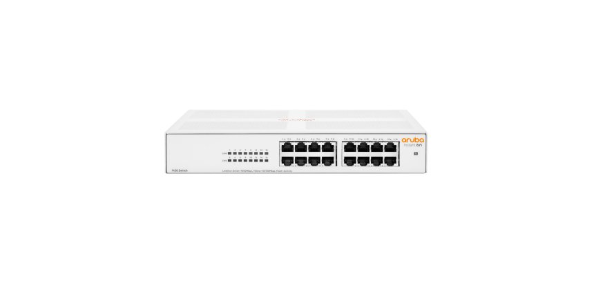 HPE Aruba Networking Aruba Instant On 1430 16G No administrado L2 Gigabit Ethernet (10/100/1000) 1U Blanco