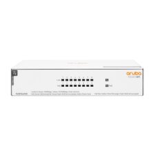 HPE Aruba Networking Aruba Instant On 1430 8G Class4 PoE 64W Non-géré L2 Gigabit Ethernet (10/100/1000) Connexion Ethernet, supportant l'alimentation via ce port (PoE) Blanc