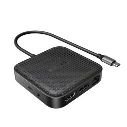 HYPER HD583-GL laptop dock & poortreplicator Docking USB 3.2 Gen 1 (3.1 Gen 1) Type-C Zwart