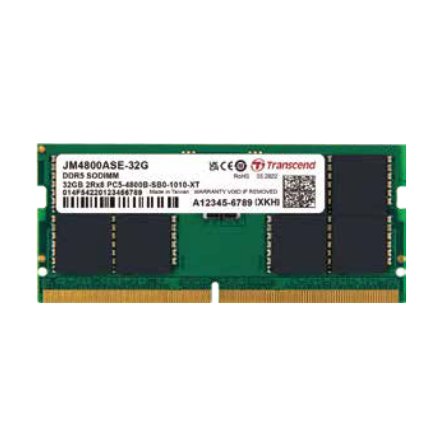 Transcend JetRam JM4800ASE-16G module de mémoire 16 Go 1 x 16 Go DDR5