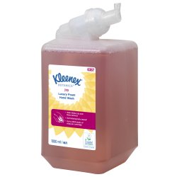 Cartouche d'1 litre de savon mousse Luxury Joy Rouge parfum Lys Blanc et extraits de Rose