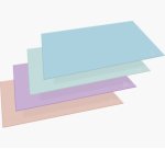 Sous-mains en carton rigide Aquarel 57,5x37,5cm