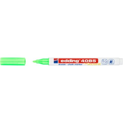 4085 Marqueur craie liquide 4085. Couleur vert fluorescent. Pointe fine