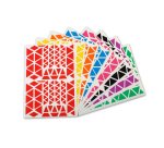 Gommettes formes triangulaires Apli tailles et couleurs assorties - Pochette de 2160