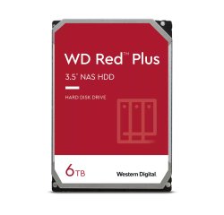 Western Digital Red Plus disco duro interno 6 TB 5400 RPM 256 MB 3.5" Serial ATA III