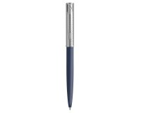 Stylo-bille waterman allure deluxe pointe moyenne bouchon chrome  corps et encre bleu   coffret cadeau