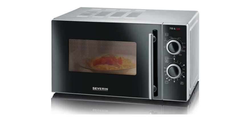 Severin MW 7771 forno a microonde Nero, Argento Microonde combinato Superficie piana 20 L 700 W