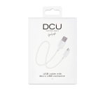 DCU Advance Tecnologic 30401225 câble USB USB 2.0 1 m USB A Micro-USB A Blanc