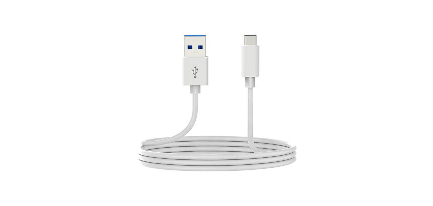 DCU Advance Tecnologic 30402065 câble USB USB 3.2 Gen 1 (3.1 Gen 1) 2 m USB C USB A Blanc