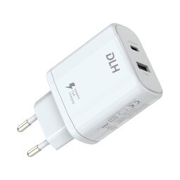 DLH DY-AU4795W chargeur d'appareils mobiles Smartphone, Tablette Blanc Secteur Charge rapide Intérieure