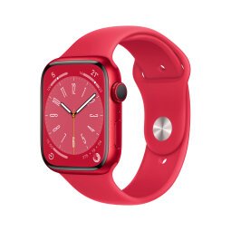 Apple Watch Series 8 OLED 45 mm Numérique 396 x 484 pixels Écran tactile Rouge Wifi GPS (satellite)