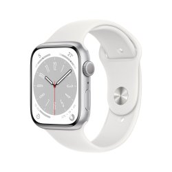 Apple Watch Series 8 OLED 41 mm Numérique 352 x 430 pixels Écran tactile Argent Wifi GPS (satellite)