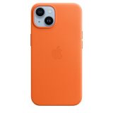 APPLE Coque iPhone Coque cuir MagSafe iPhone 14 - Orange