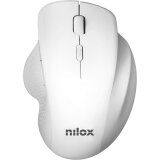 Nilox Ratón Ergonómico Wireless 3200 DPI Blanco