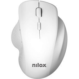 Nilox Ratón Ergonómico Wireless 3200 DPI Blanco