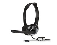 Hamlet HHEADMUS-C cuffia e auricolare Cablato A Padiglione Musica e Chiamate USB tipo-C Nero