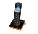 Teléfono  Alcatel S280 SOLO ORANGE Teléfono DECT Identificador de llamadas Negro, Naranja