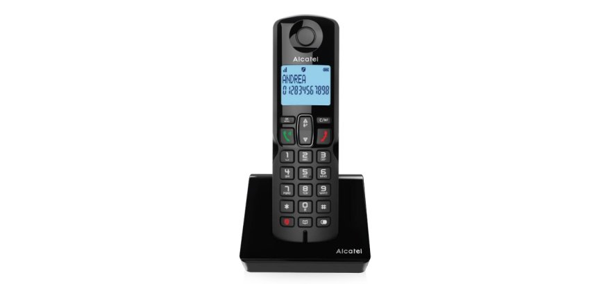Teléfono  Alcatel S280 DUO BLK Teléfono DECT Identificador de llamadas Negro