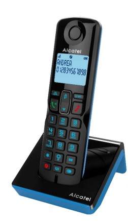 Alcatel - S280 SOLO ORANGE Teléfono DECT Identificador de llamadas Negro,  Naranja