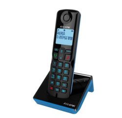 Alcatel S280 SOLO BLUE Teléfono DECT Identificador de llamadas Negro, Azul
